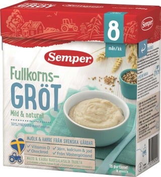 Semper oat porridge powder 480g 8 momth